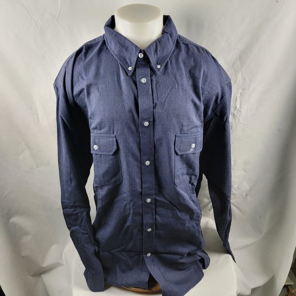 National Safety Apparel Mens Button Front Shirt 4XL Flame Resistant HRC2 A18-04 - Picture 2 of 8